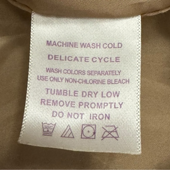 Roaman's Vintage Faux Fur Jacket Beige Long Sleeve Full Zip Pockets Medium - Picture 4 of 15